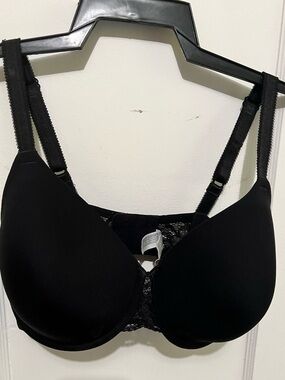 Wacoal Black Lace-Back T-Shirt Bra